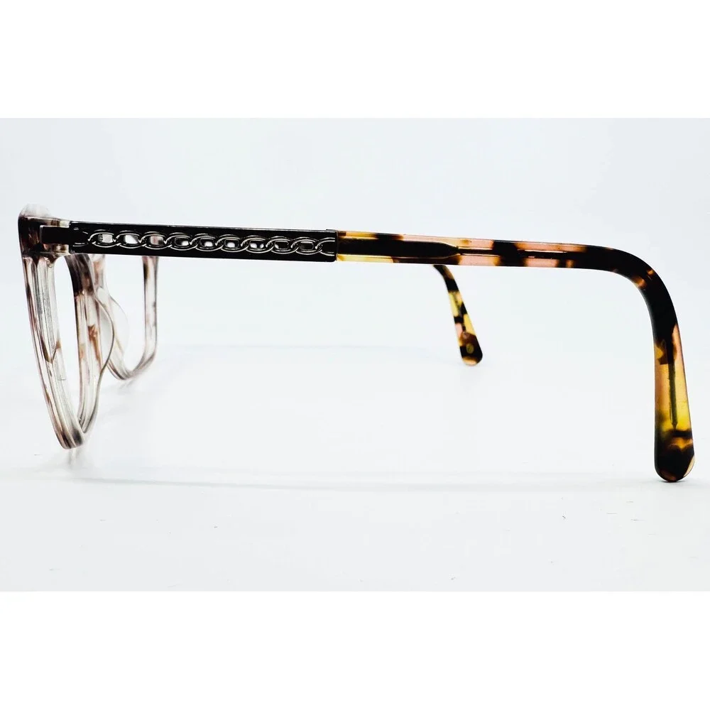 Bulova Eyeglass Frames Womens Brown Langley Cat Eye Chain Temple 54-16-140